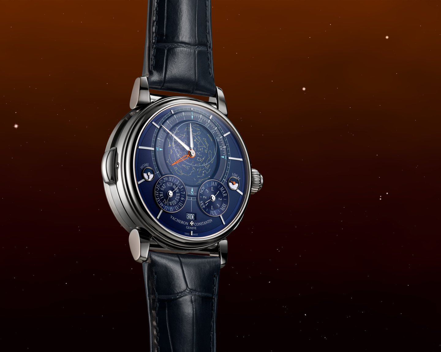ヴァシュロン・コンスタンタン創業270周年記念 コレクション、「ラ・ケットゥ(探求)」❷「レ・キャビノティエ コスミカ・デュオ・グランドコンプリケーション」