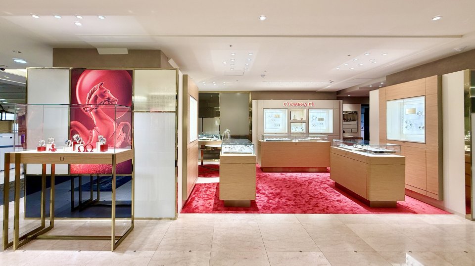 オメガショップ「 日本橋高島屋」と「TANAKA ウォッチギャラリー 久屋