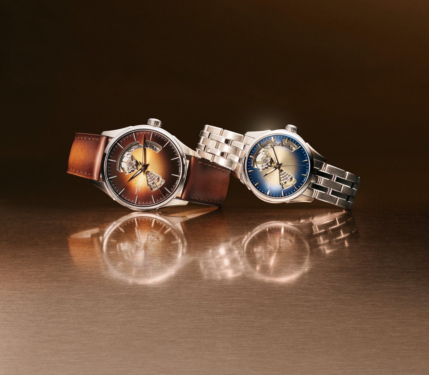 ハミルトン「ジャズマスター オープン ハート」に3サイズ9モデルの新作が登場～美し時の鼓動を可視化