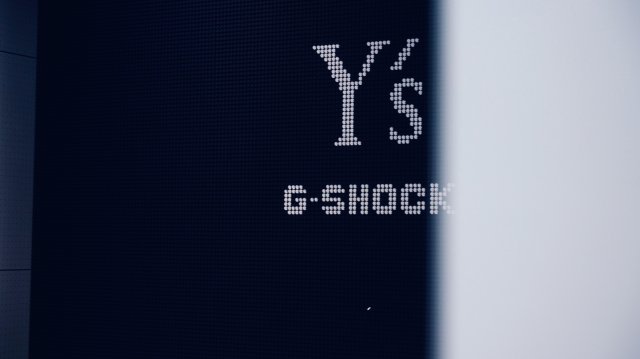 「Y's  ✖  G-SHOCK」のブラックスペースがY's表参道に出現