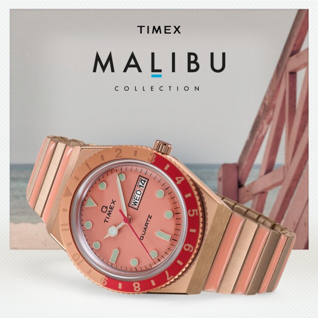 タイメックスからマリブビーチにインスパイアされた色鮮やかな新作『MALIBU』が 国内４店舗で予約販売開始～ジェイアール名古屋タカシマヤにてPOP-UPフェアを開催