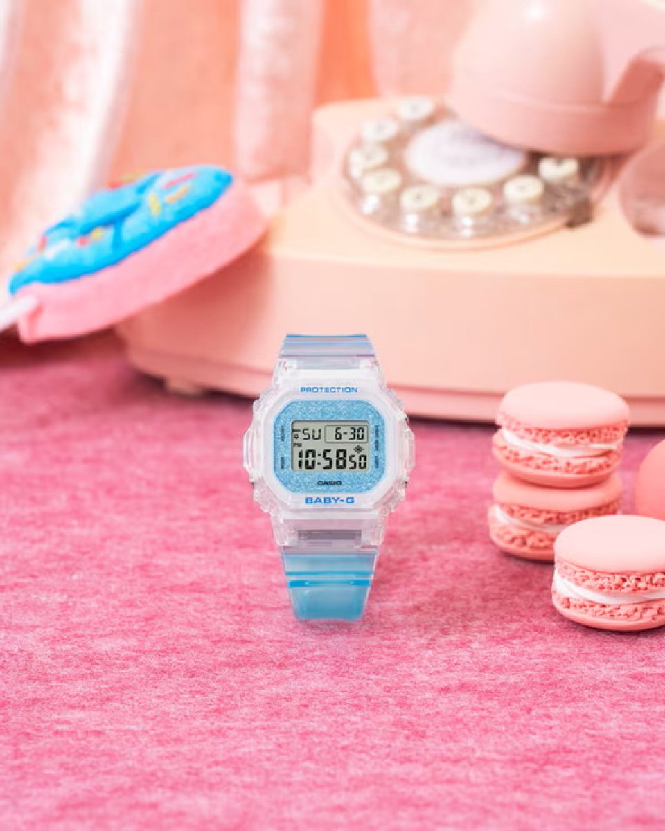 カシオ“BABY-G”から、輝くグリッターダイアルとスケルトンの