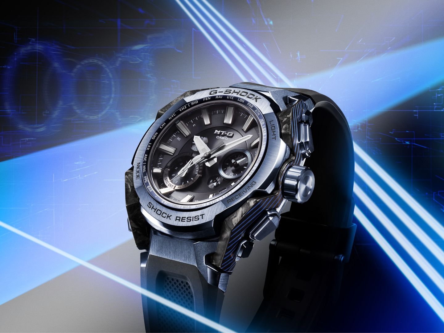 カシオG-SHOCK”のメタルと樹脂を融合させた“MT-G”シリーズに新作～人とAIの共創による独創的なフレームを採用