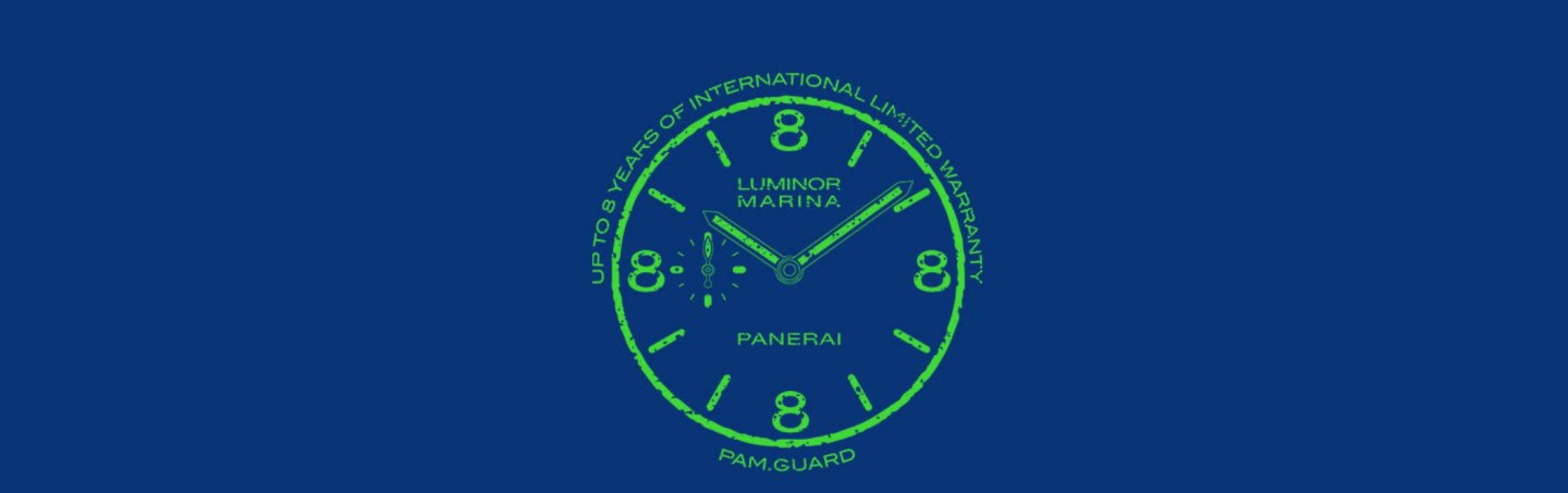 パネライ 「pam.guard」制度への加入で、時計の保証期間を最長8年延長