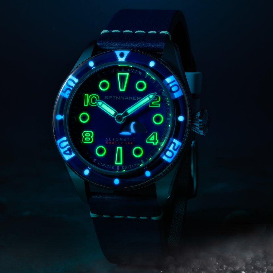 【本日限定】 Fantastic Wind フィレンツェの旅人 ネイビー スピニカーののネッシーコラボ時計第二弾「フルース オートマティック