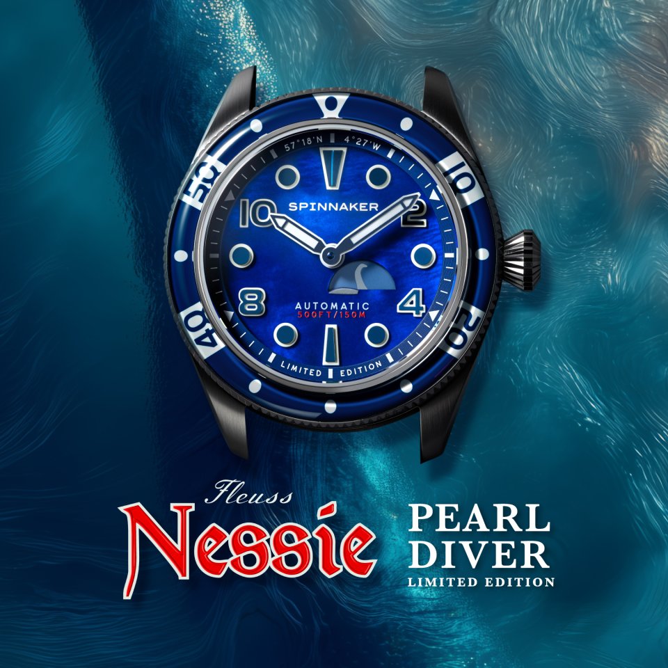 スピニカーののネッシーコラボ時計第二弾「フルース オートマティック