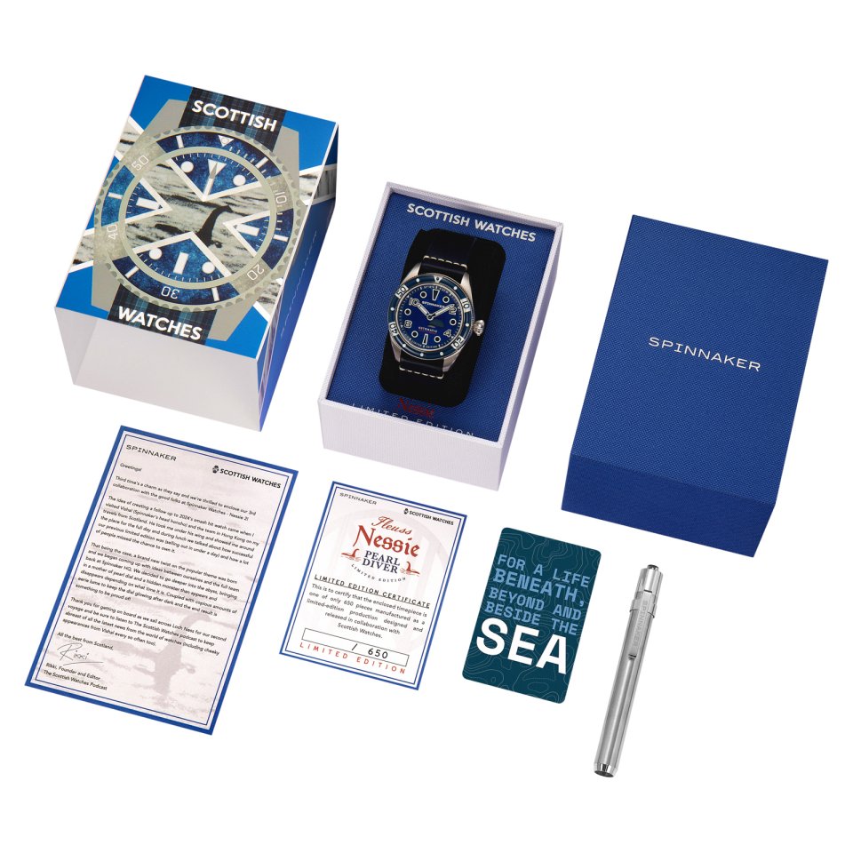 スピニカーののネッシーコラボ時計第二弾「フルース オートマティック