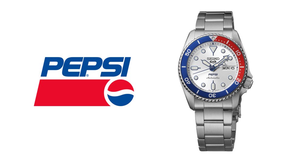 SEIKO 5 SPORTS ペプシ コラボ限定モデル セイコー 5スポーツ＞に、Pepsi®との初のコラボレーション限定モデルが