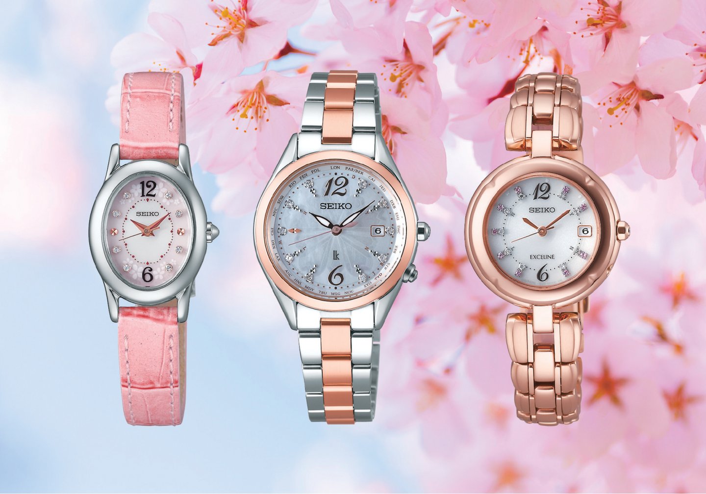 SAKURA Blooming 限定モデル 3種類の桜をモチーフにした華やかなモデルを7機種同時発売