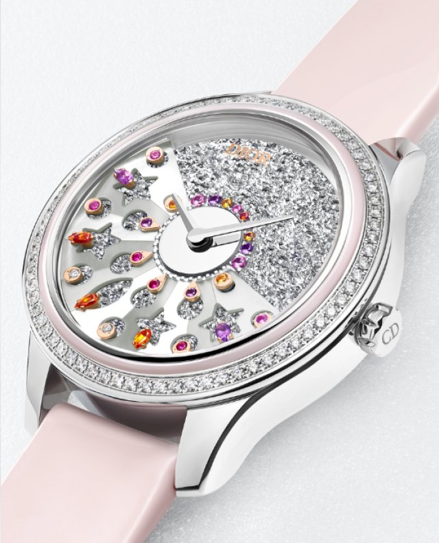 クリスチャン・ディオール【DIOR TIMEPIECES】より「ディオール グラン バル シルク」の登場～ダイヤル面にMOP装飾されたローターをデザイン