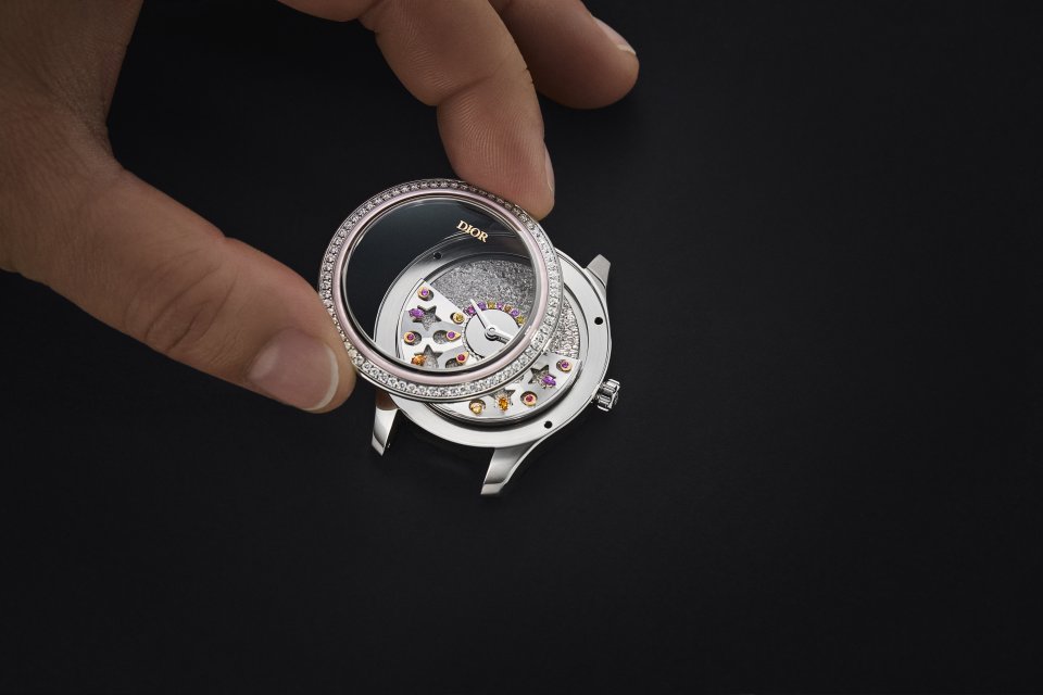 ※ジャンク品・クリスチャンディオール・星空のような文字盤✨素敵な佇まい✨ ディオール「星座」着想のレディース腕時計、