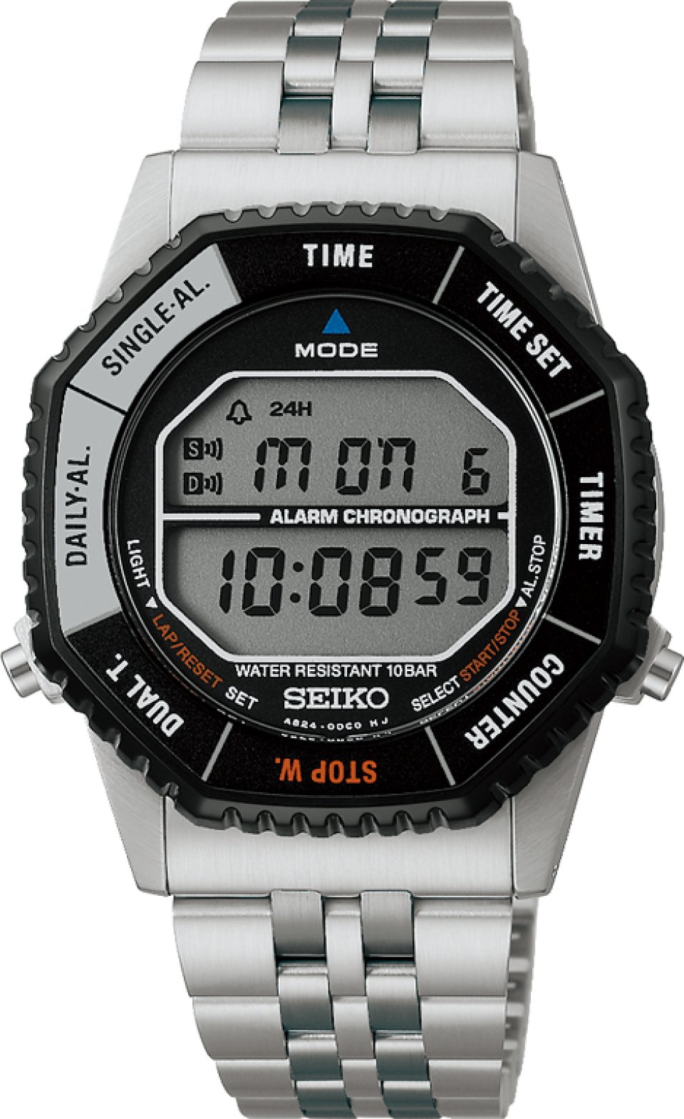 セイコーセレクション＞に 1980年代のデジタルウオッチの復刻デザイン