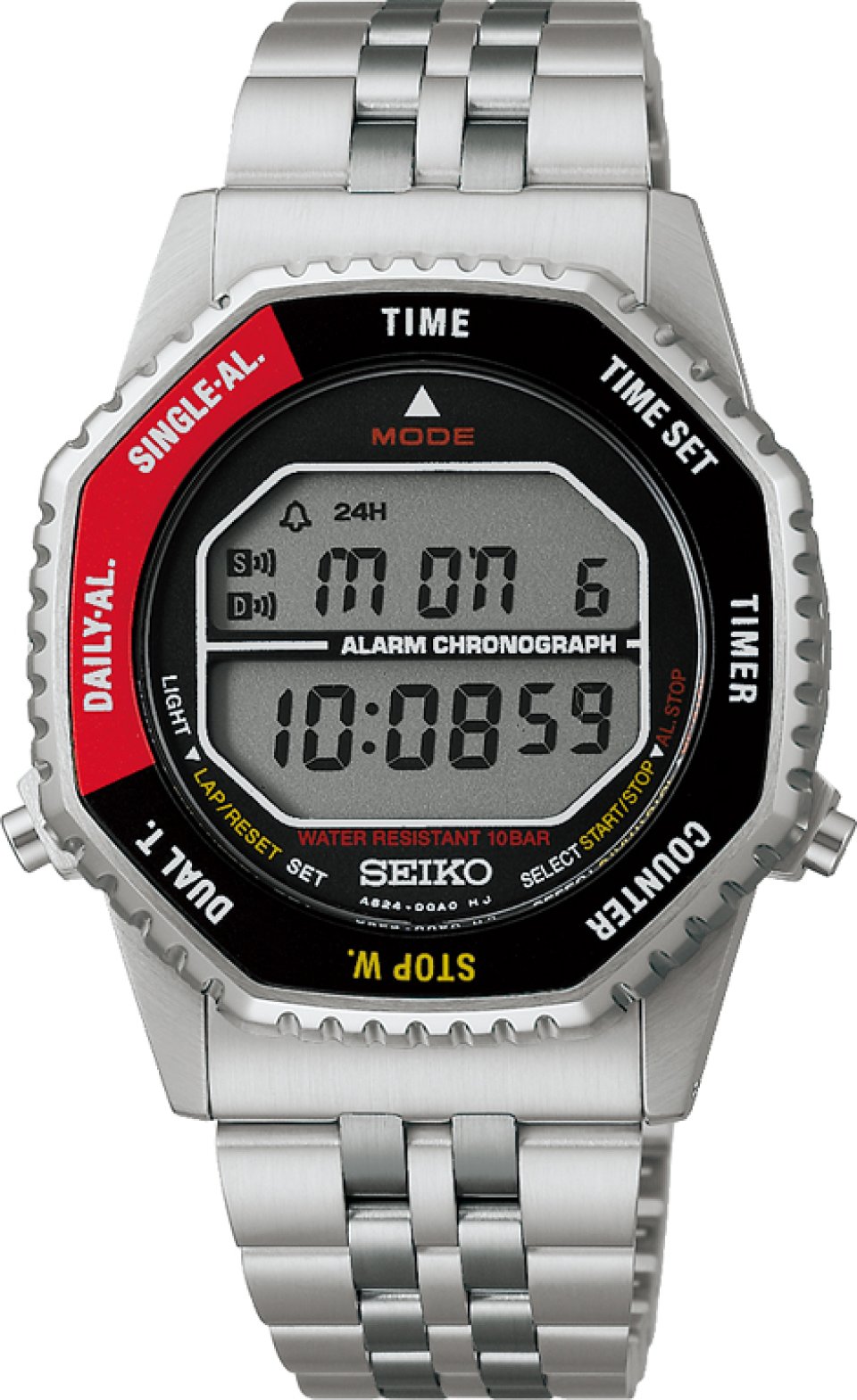 セイコーセレクション＞に 1980年代のデジタルウオッチの復刻デザイン