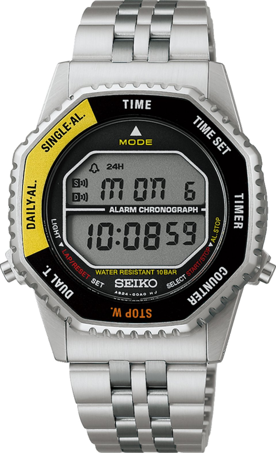 セイコーセレクション＞に 1980年代のデジタルウオッチの復刻デザイン