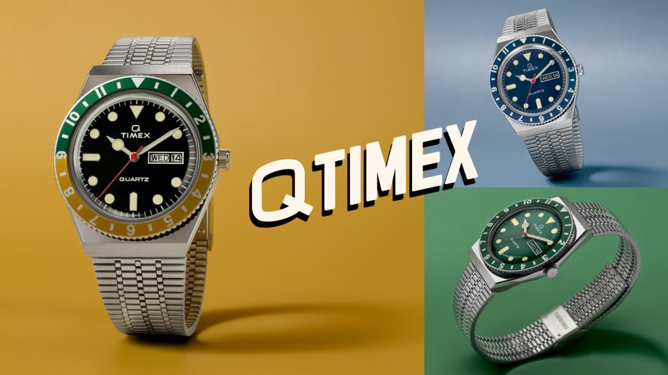 タイメックスが、70年代の復刻モデル 『Q TIMEX』の新色3種を発売 