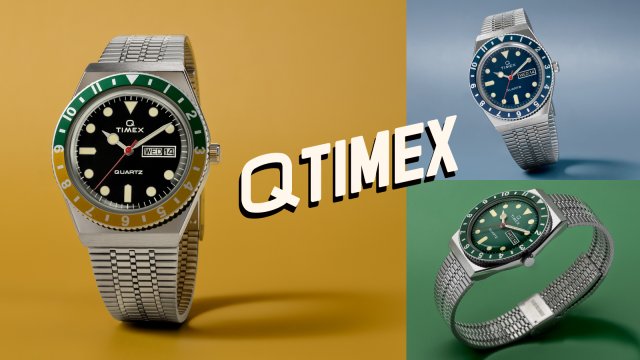 タイメックスが、70年代の復刻モデル 『Q TIMEX』の新色3種を発売～レモンライムのようなツートーンベゼルが新登場