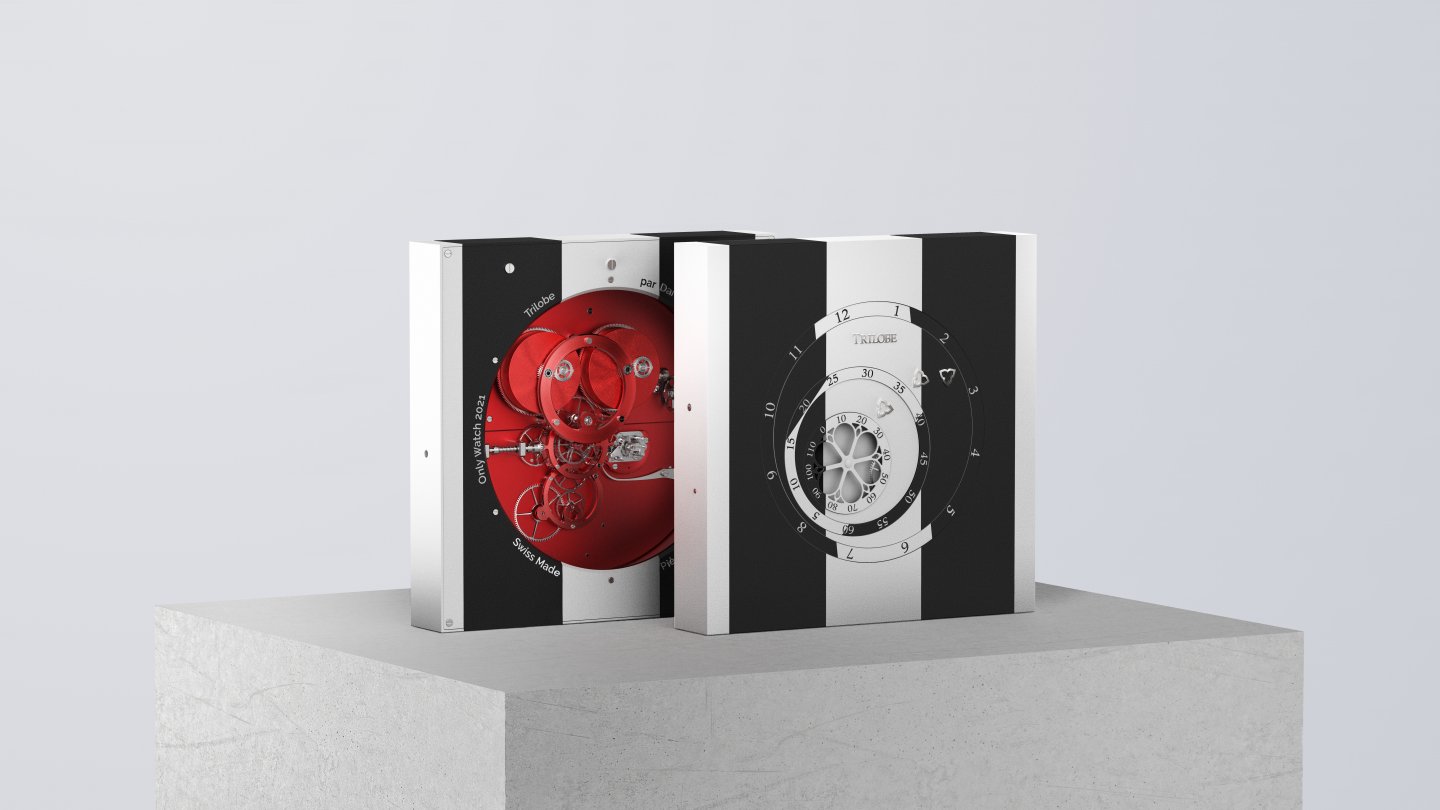 Trilobe Only Watch 2021 コンセプチュアルアーティスト ダニエル・ビュランとコラボした置時計 “La Réciproque”