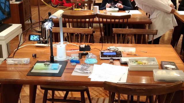 機械式時計 組み立て体験ワークショップ@日本橋三越本店 本館7階 はじまりのカフェ
