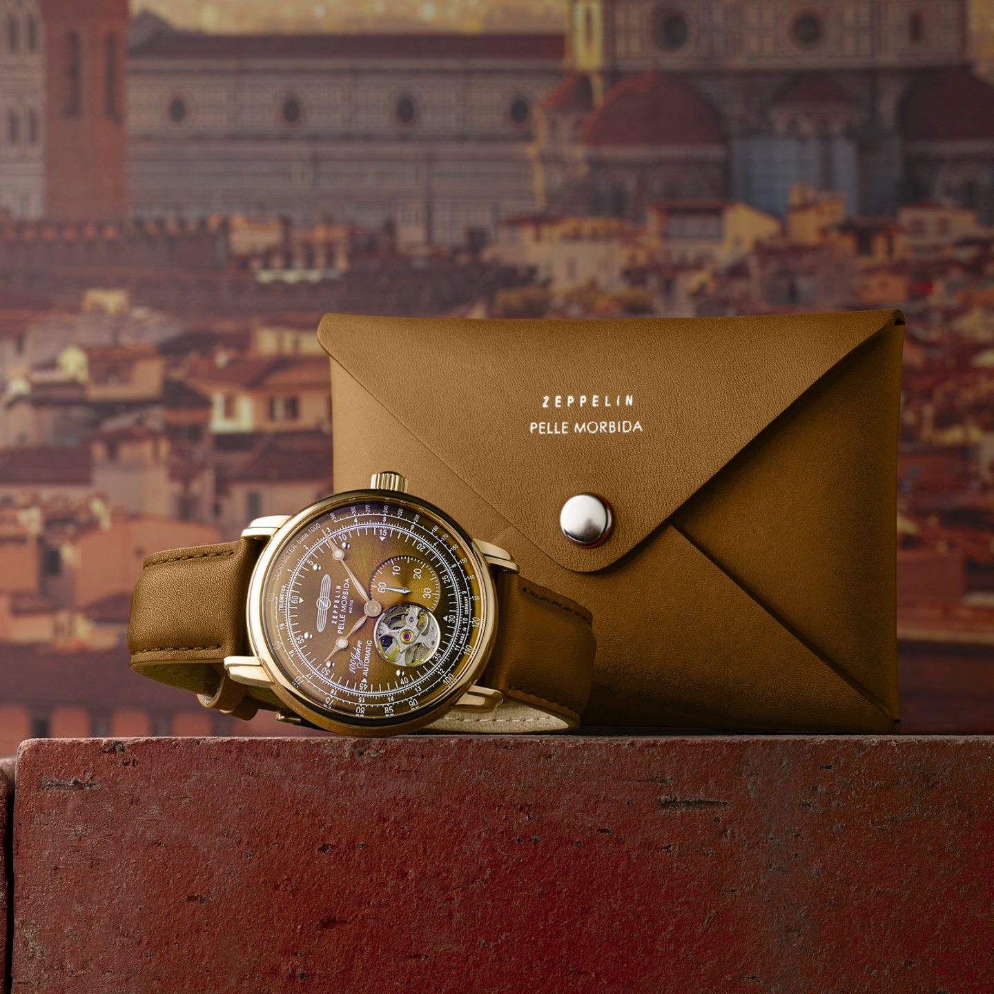 ZEPPELIN  ✖  PELLE MORBIDA コラボレーション、第2章～赤煉瓦色のトラベルウォッチセットを100本限定で発売