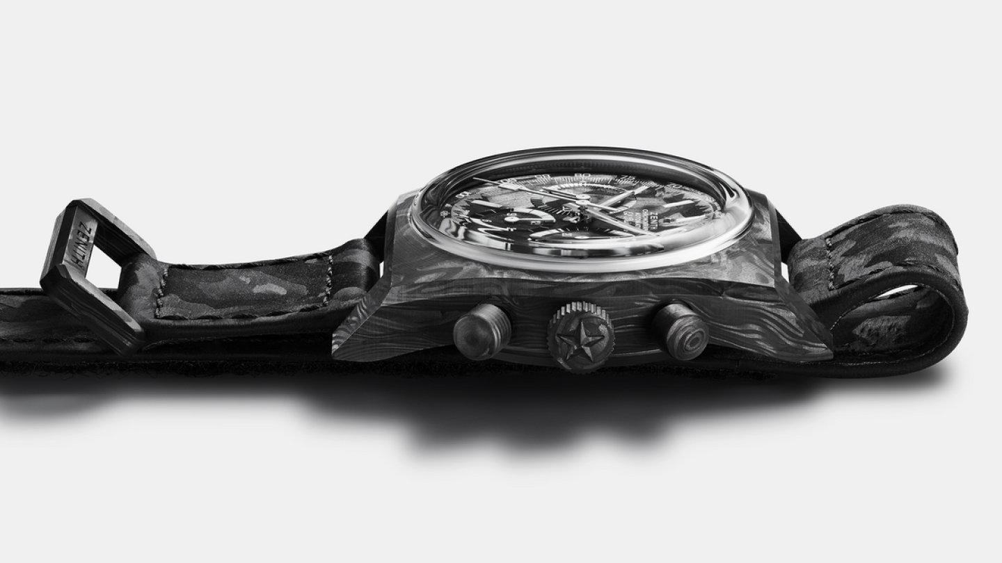 ゼニスとウォッチメディア「Revolution」のコラボレーションシリーズ「クロノマスター リバイバル A3818」第3弾～カーボンコンポジットケースの2モデルを発売