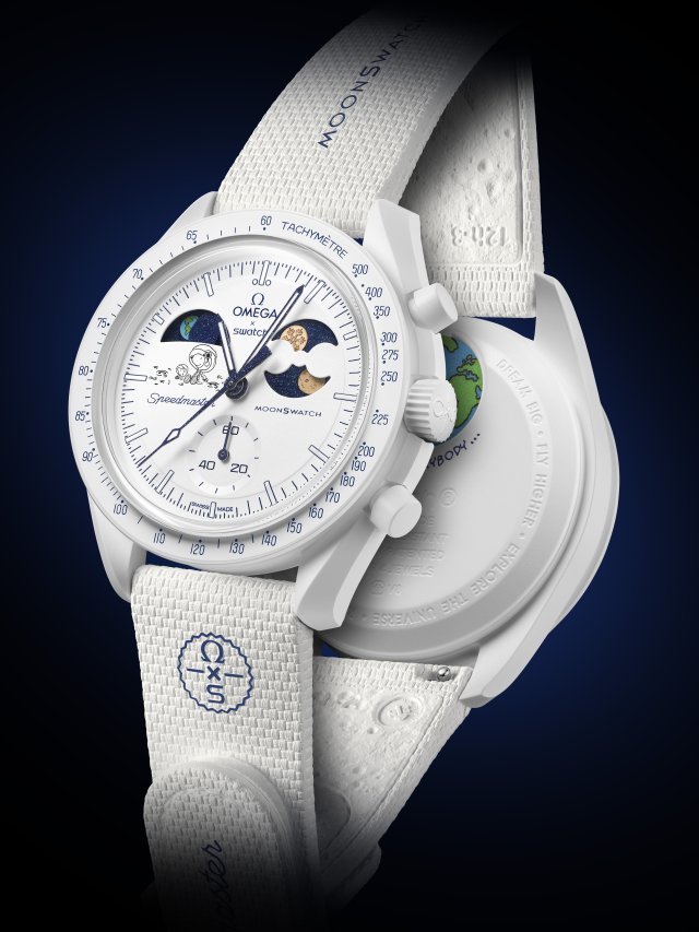 スウォッチ Bioceramic MoonSwatchコレクション新作『MISSION TO EARTHPHASE – MOONSHINE GOLD Cold Moon』が 12月の満月であるコールドムーンの12月5日から期間限定でスイス降雪の日のみ販売