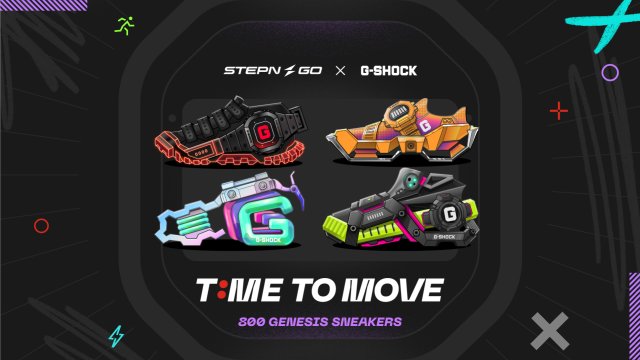 “G-SHOCK”が「STEPN GO」とコラボしたNFTスニーカー～8/26(月)より4日間で限定800個を抽選販売