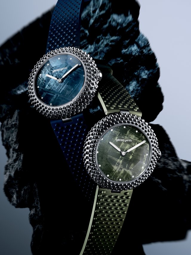 ジェラルド･ジェンタの｢ジェンティッシマ ウルサン｣コレクションに、41mmの2つの大胆な新作が登場～ブルーとグリーンのメテオライトダイアルが、その魅力をさらに増幅