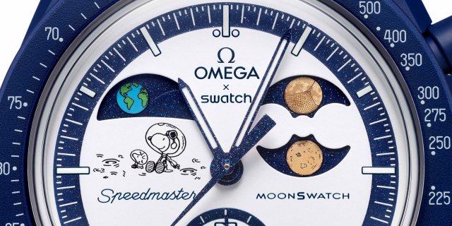 MoonSwatchコレクションの新作を8月9日(土・満月の日)に、1日だけの限定販売～「アースフェイズ」と「スヌーピー」の世界が融合