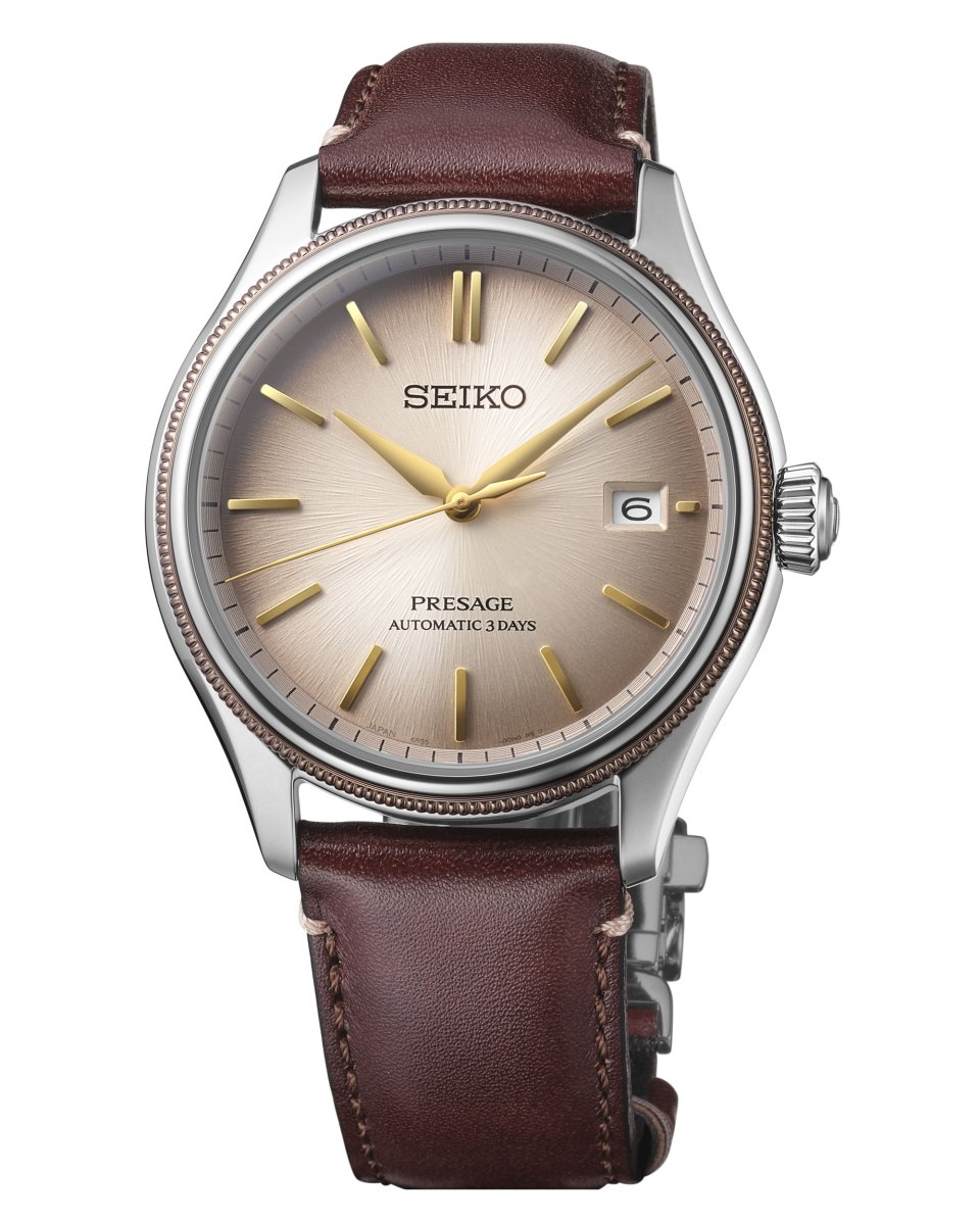 セイコー プレザージュ〉より、レザーシューズから着想を得た新作が