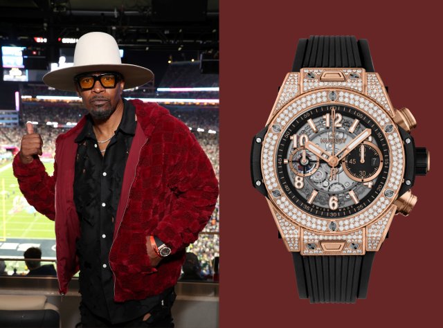 ウブロ「ビッグ・バン ウニコ キングゴールド パヴェ」をジェイミー・フォックスがスーパーボウルLXで着用
