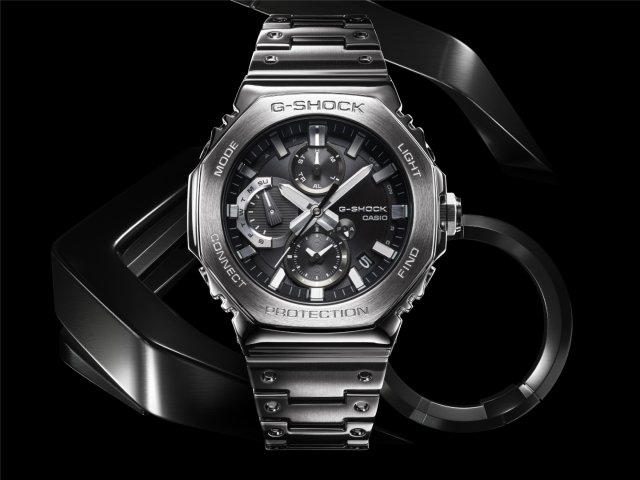 “G-SHOCK” 新作、八角形ベゼルのフルメタル アナログ・クロノ モデル～薄型でスタイリッシュなデザインの「2100」発売