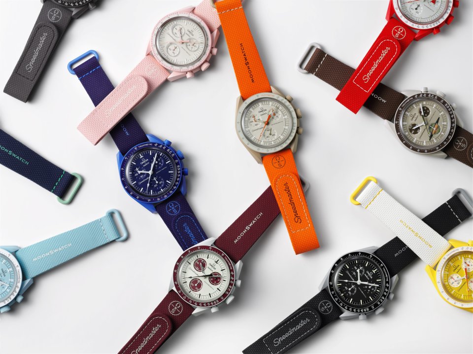新品ケース付 スイス製 SWISS Swatch スウォッチ 腕時計ラバーベルト スウォッチの「Bioceramic MoonSwatch コレクション」にラバー