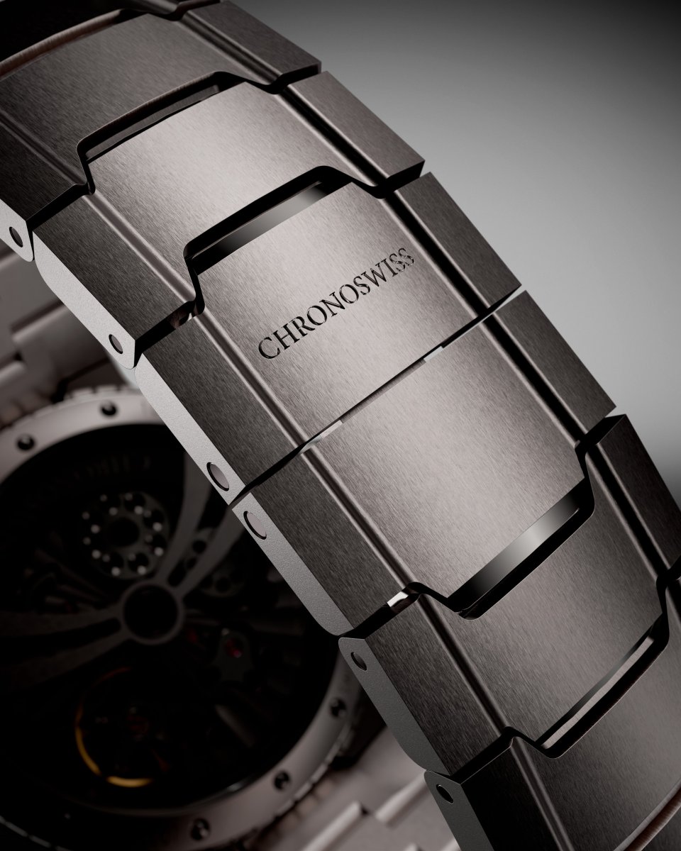 クロノスイスからブレスレット一体型のフルチタンケースの新作『パルス