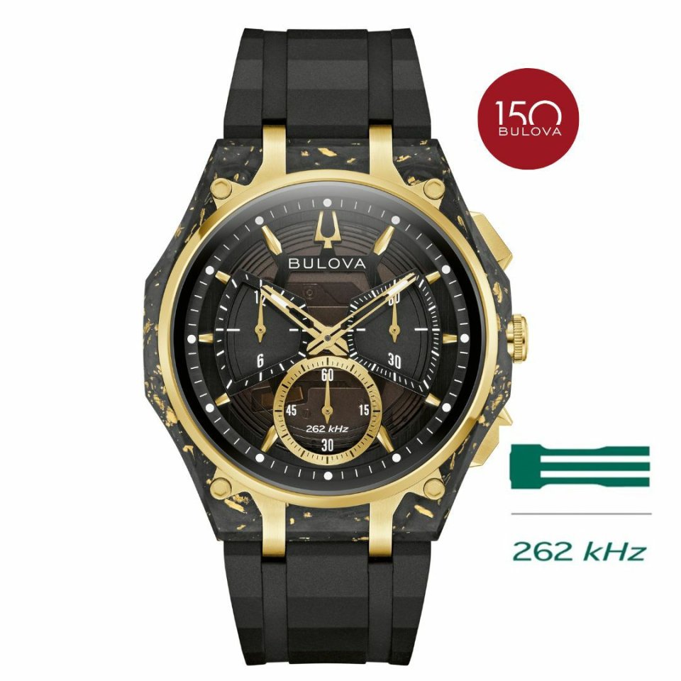 BULOVA ブローバ カーブコレクション ブローバ ＜カーブ＞ 150周年記念モデル ケース素材に金箔入り