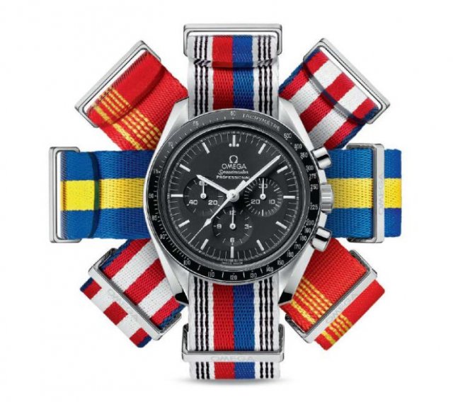 オメガ、国旗デザインにインスパイアされた NATOストラップ コレクションを発表