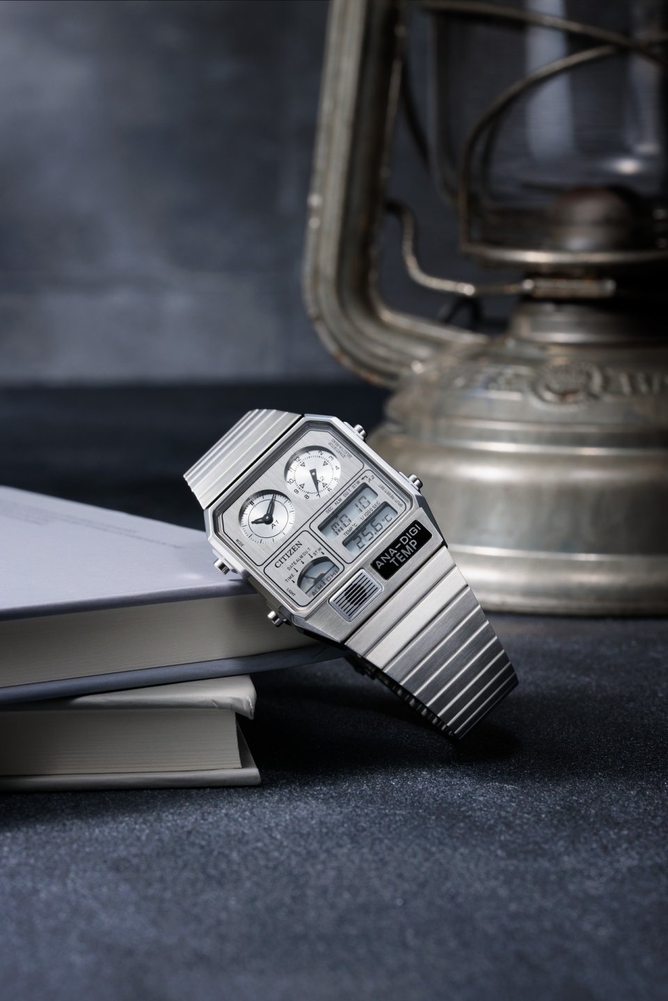 CITIZEN シチズン 希少 逆輸入 アナデジテンプ シチズン アナデジ テンプ 復刻 限定モデル 温度計 時計 CITIZEN