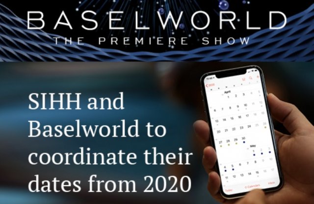 【速報！】2020年より、SIHHとバーゼルワールドのスケジュールが同期、4月末から5月上旬に順次開催を発表！！