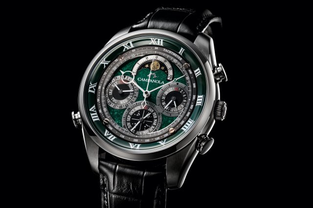シチズンから 時を愉しむための時計ブランド『カンパノラ』の、緑の漆文字板が美しいグランドコンプリケーションモデル「織部」発表！