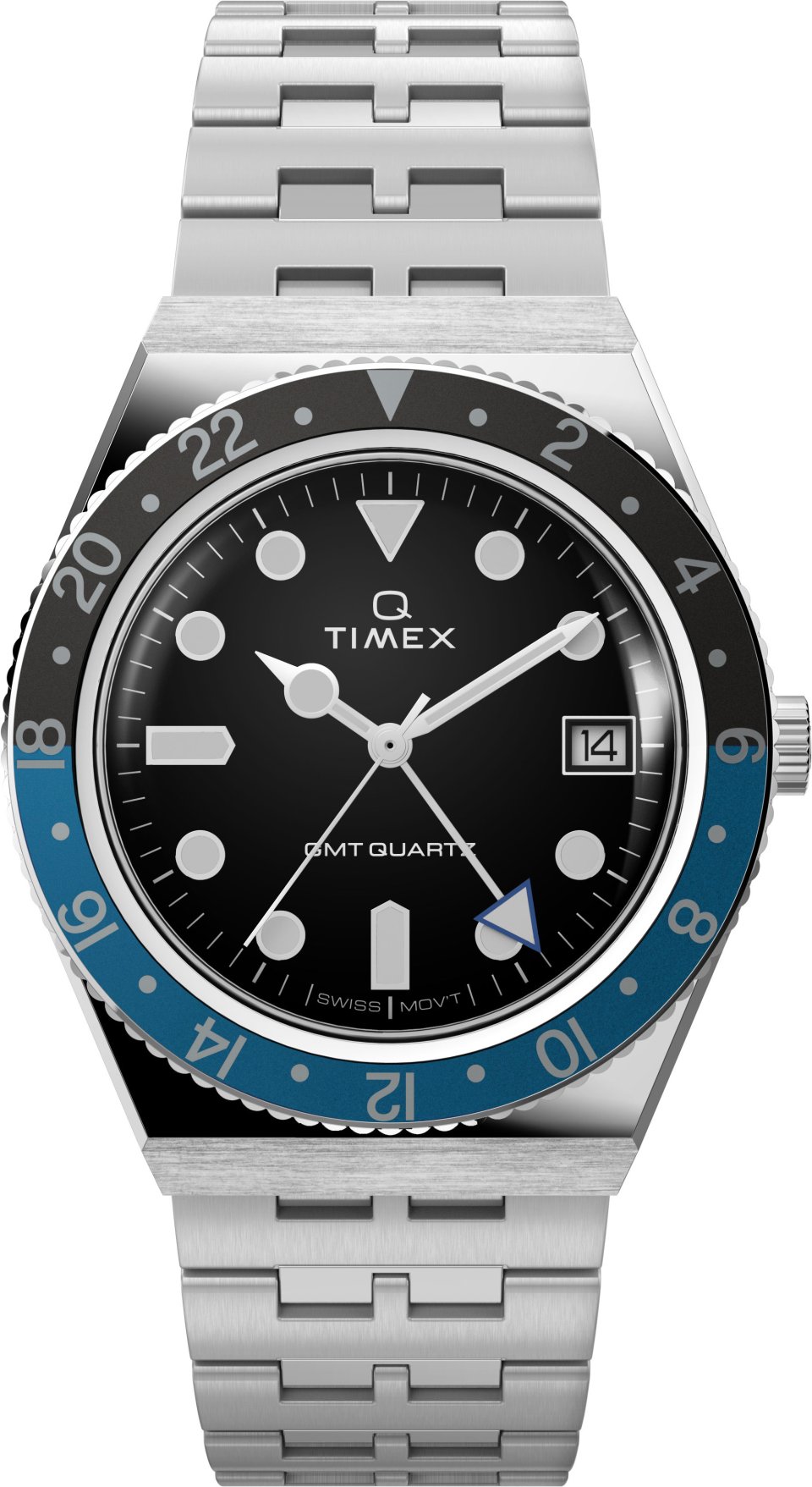 タイメックスQ GMT ペプシ 替えベルト2本付 TIMEX Q - 腕時計(アナログ)