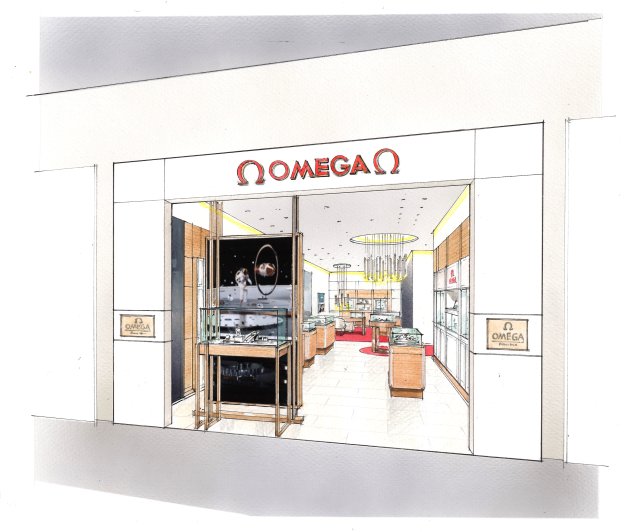 「オメガブティック小田急新宿」が10月4日グランドフロアに移転リニューアル～ゆったりとしたブティックスタイルの店舗に