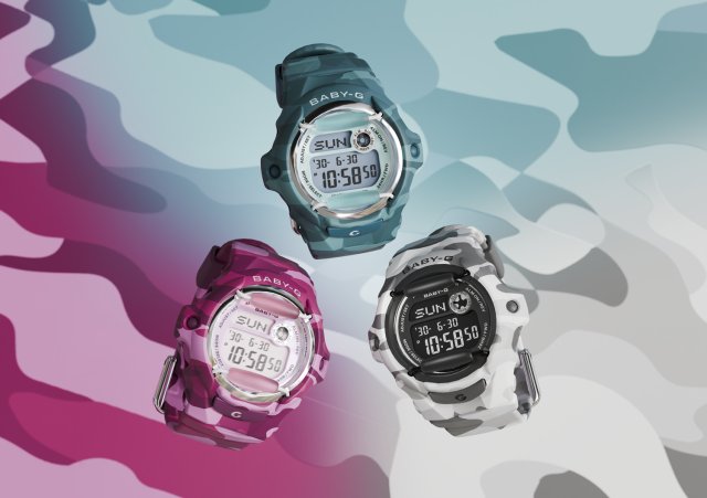 “G-SHOCK”＆“BABY-G”から カラフルなカモフラージュ柄新作の発売～ストリートの定番柄を再構築