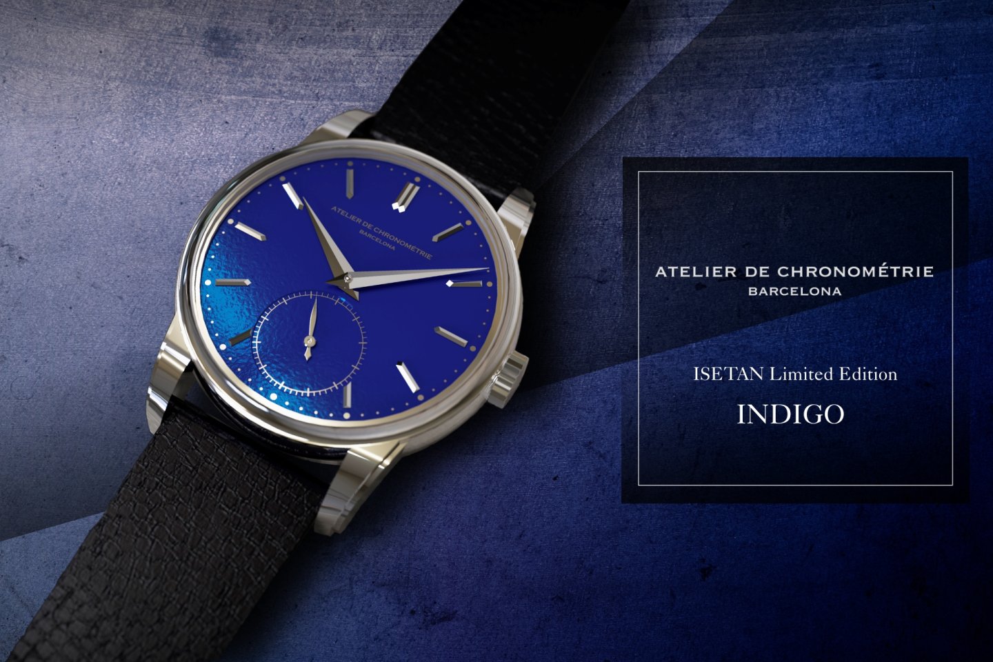 伊勢丹新宿店ウォッチコレクターズウィークで〈Atelier de Chronometrie（アトリエ・デ・クロノメトリ）〉AdC37 INDIGO が発表されました。