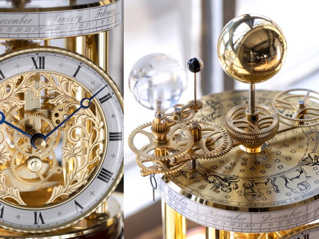 ドイツクロック「ヘルムレ」の天文時計が「第26回 三越ワールドウォッチフェア」に出展