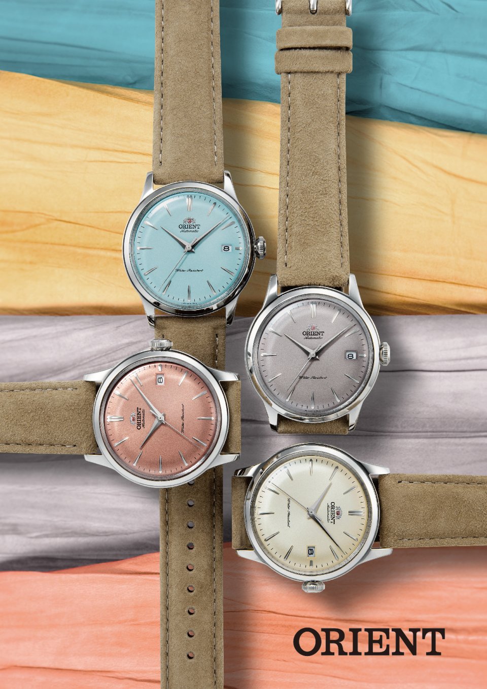 Orient」から『Orient Bambino 38』に穏やかで優しいカラーリングの