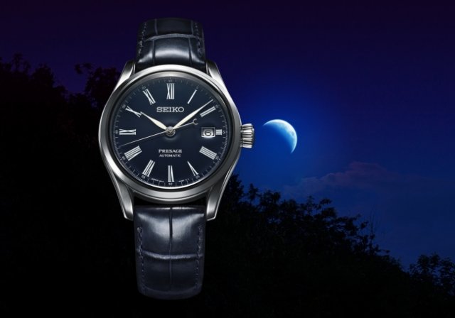 本格機械式時計ブランド＜セイコー プレザージュ＞より、濃紺の琺瑯ダイヤルが魅力の新製品を発売