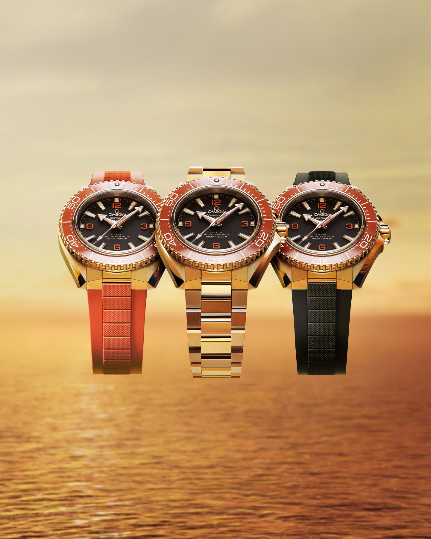 オメガ「プラネットオーシャン」第4世代を発表～3種類のウォッチヘッドに組み合わせ可能なブレスレットやストラップを備えた 全7モデルの新作