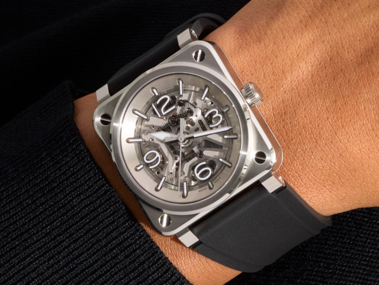 ベル＆ロスより、BR-03ならではの機能美と構造美を凝縮した「BR‑03 スケルトン スティール」が誕生～スティールケースとムーブメントが織りなす金属的な美感