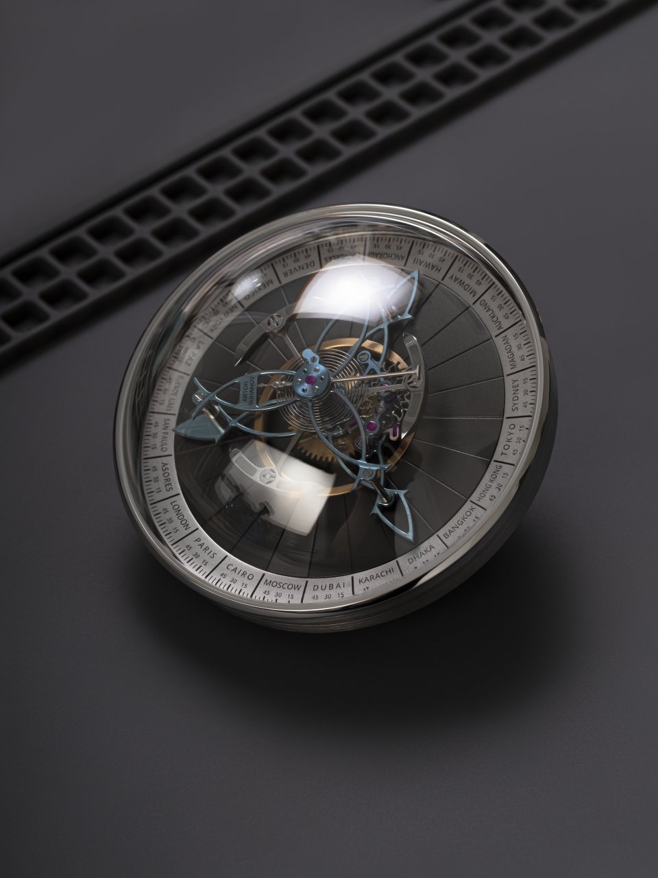 独立時計師アントン・スハノフ製作の卵型クロック「St. Petersburg