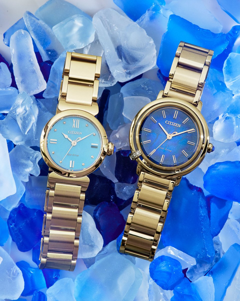 CITIZEN L』より、水をテーマにした美しい構造色文字板を採用
