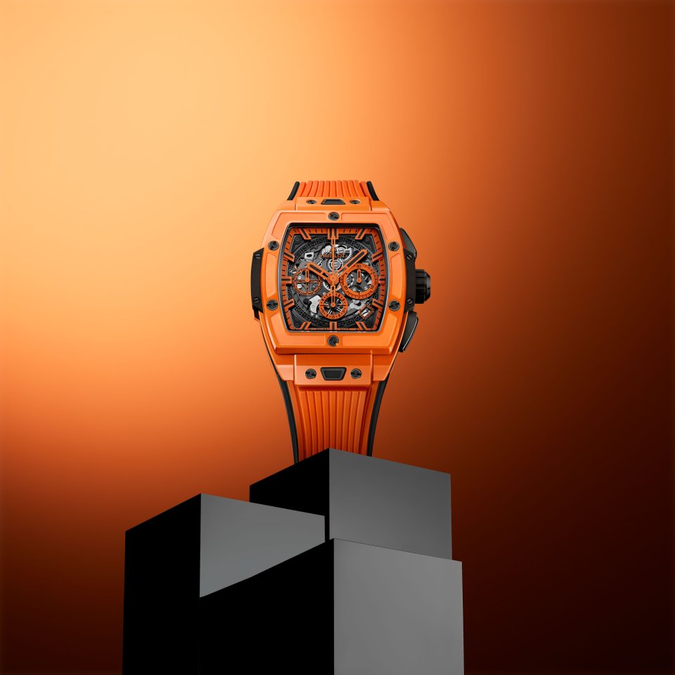 ウブロ「スピリット オブ ビッグ・バン」に、初のオレンジセラミックと
